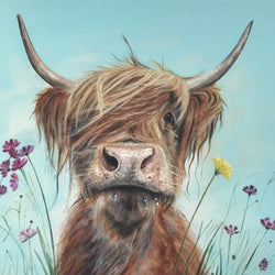 Highland Cow Greetings Cards by Pankhurst Gallery