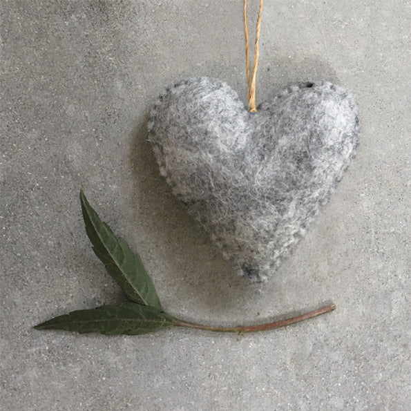 Large Felt Heart Decoration