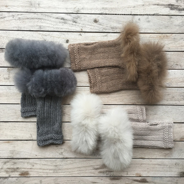 Alpaca Fur Mittens