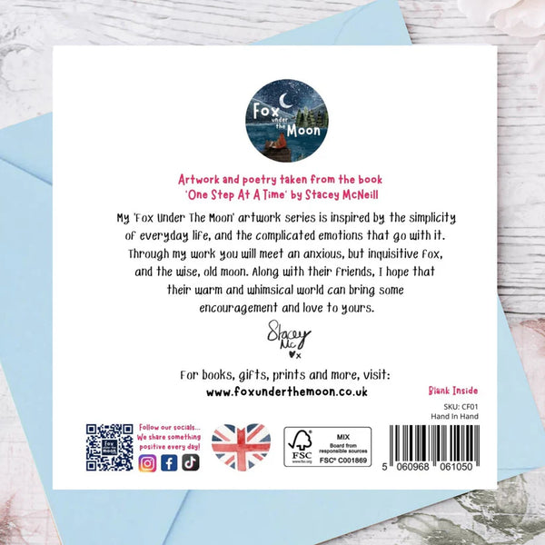 Love is Love - Fox under the Moon Greetings Card