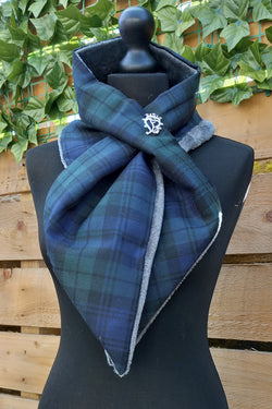 Blue Tartan Scarf