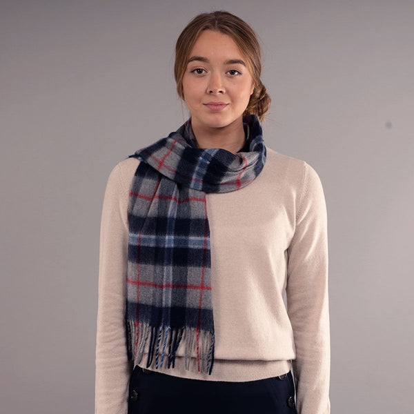 Douglas Navy Cashmere Scarf