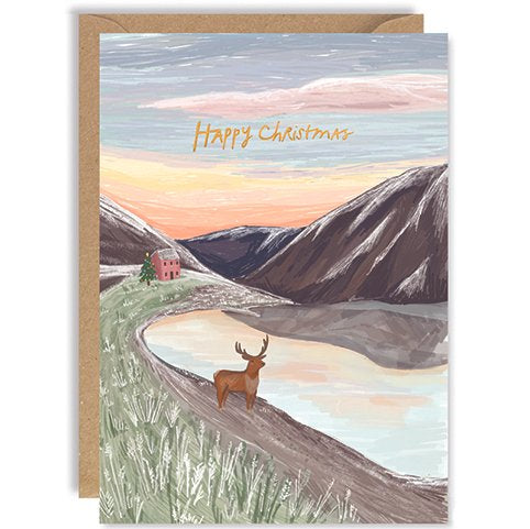 Loch & Stag Christmas - Christmas Card