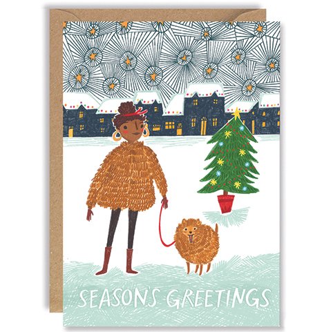 Winter Coats - Christmas Card