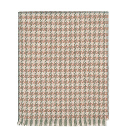 Coral Bracken Wool Throw