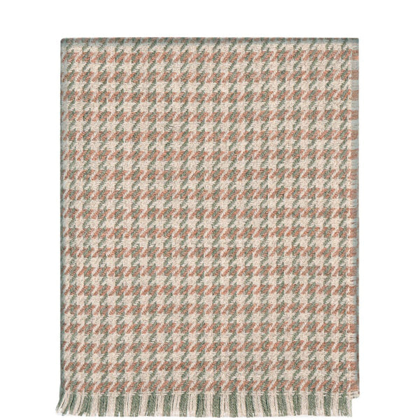 Coral Bracken Wool Throw