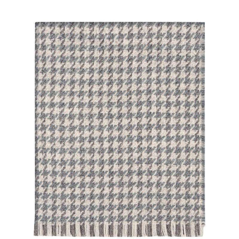 Grey Bracken Wool Throw