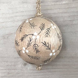 Wooden Bauble - Berry Branches