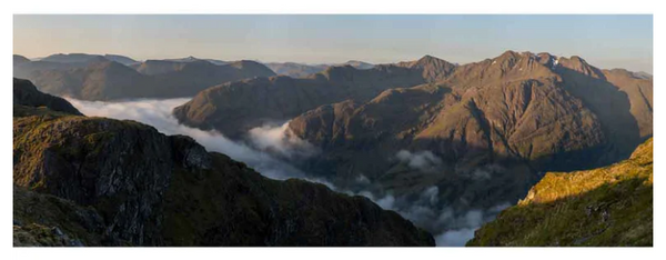 Cloud Inversion over Glen Coe & the Three Sisters Mounted Print