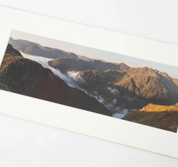 Cloud Inversion over Glen Coe & the Three Sisters Mounted Print