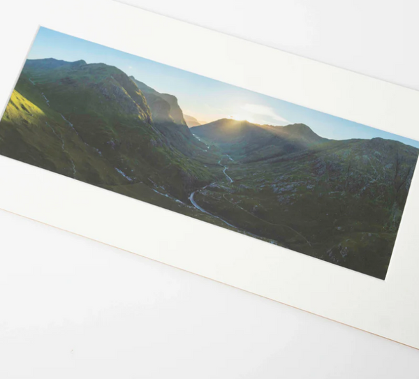 Glen Coe & The Meeting of Three Waters Mounted Print