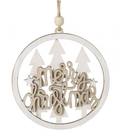 Merry Christmas Cut Out Hanging Decoration