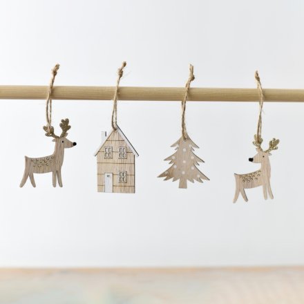 Wooden Tree Decoration