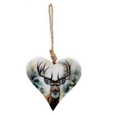 Stag Hanging Deco Heart
