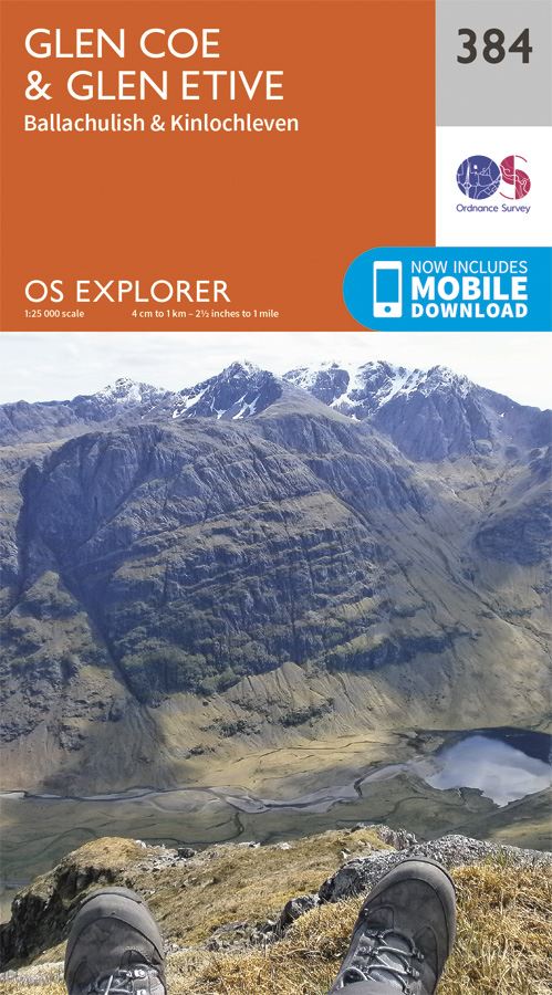 Explorer Map: Glencoe & Glen Etive OS384