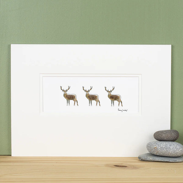 Three Stags Woollen Print
