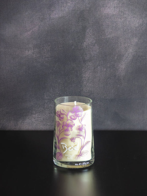 Boe Violet Gin Bottle Candle