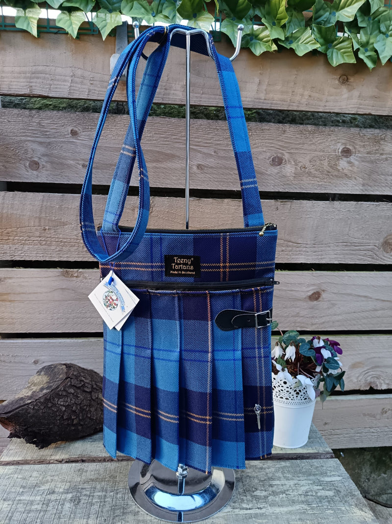 Blue Tartan Kilt Bag