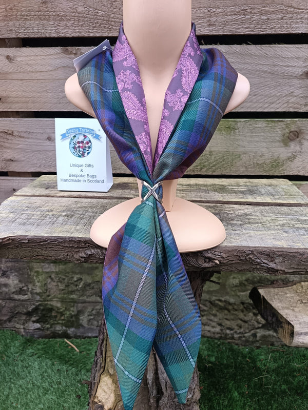 Tilly Purple Tartan Scarf