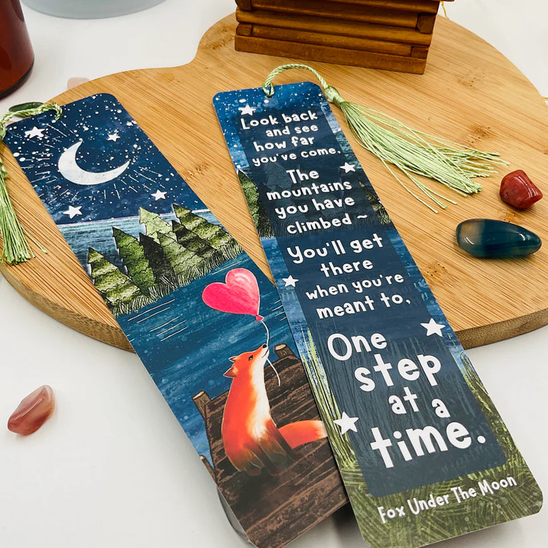 Fox Bookmark - Fox Under the Moon