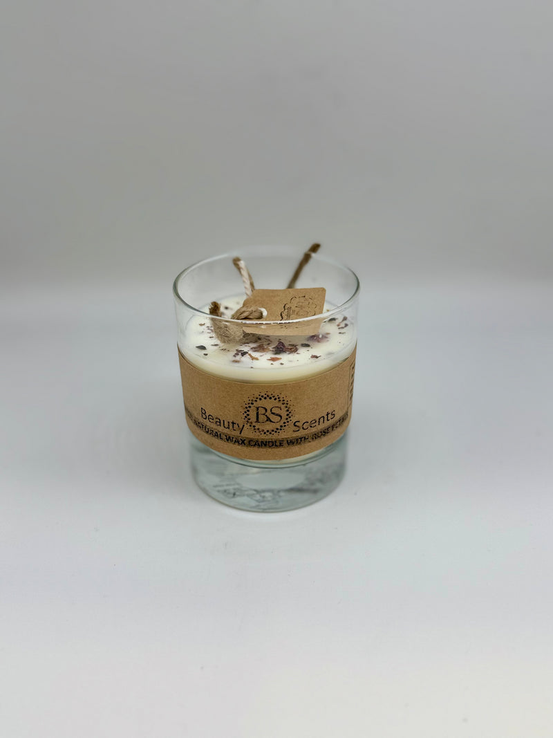 Champagne & Rose Petal Scented Candle