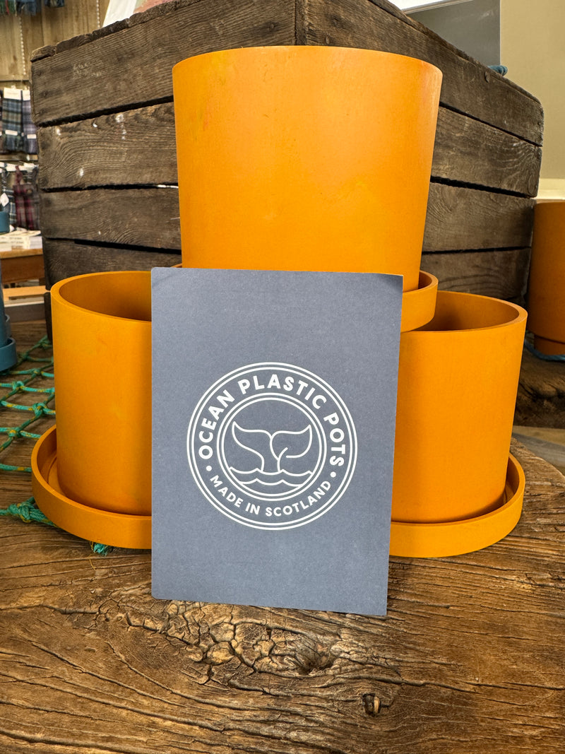 Orange Ocean Plastic Plant Pots