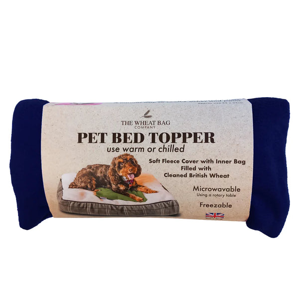 Navy Pet Bed Topper