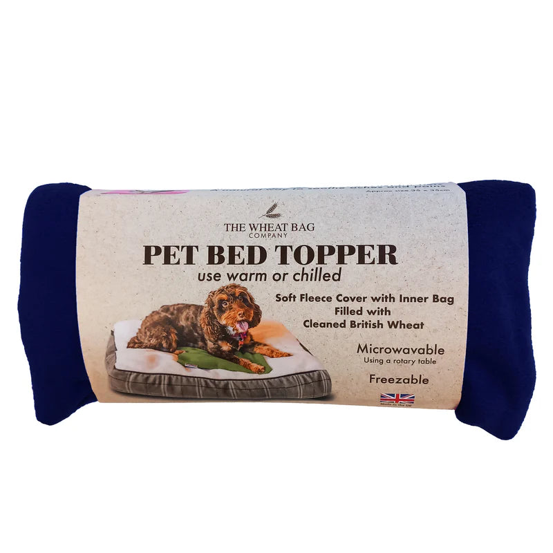 Navy Pet Bed Topper