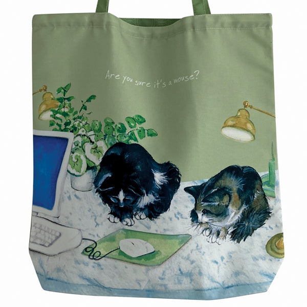 Office Cats Packable Tote Bag