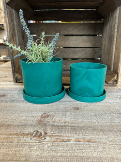 Matt Green Ocean Plastic Plant Pots