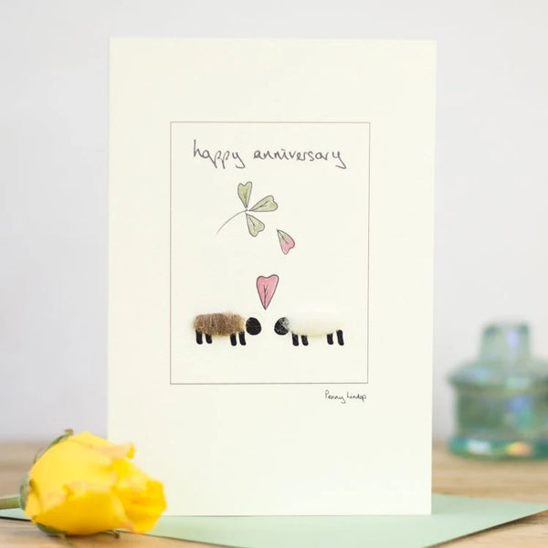 Sheep Anniversary Card