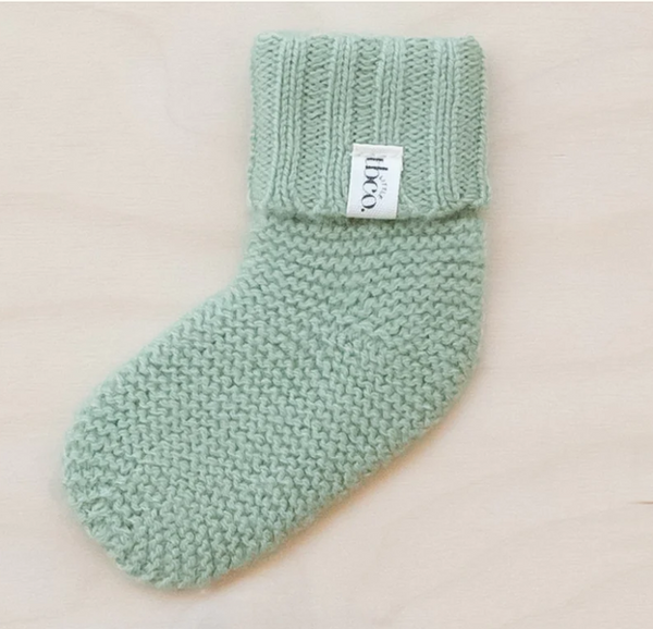Merino Wool Baby Socks in Pistachio