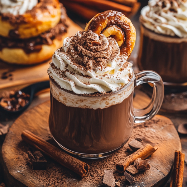 Cinnamon Bun Hot Chocolate by Chevron Hot Chocolate