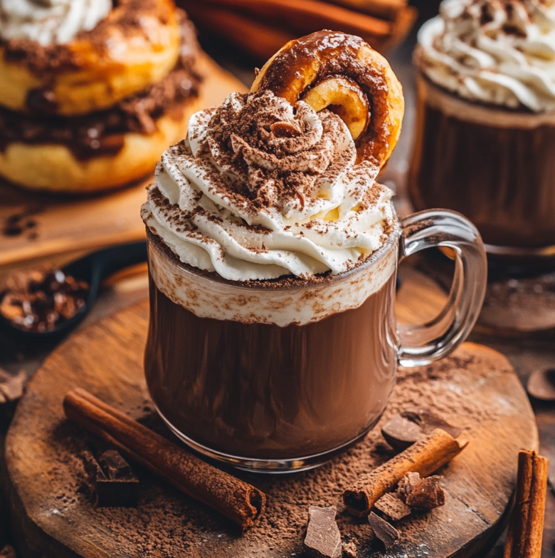 Cinnamon Bun Hot Chocolate by Chevron Hot Chocolate