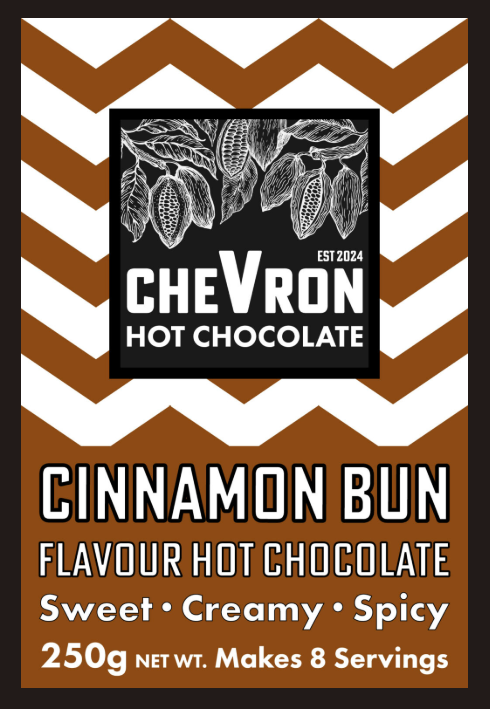 Cinnamon Bun Hot Chocolate by Chevron Hot Chocolate