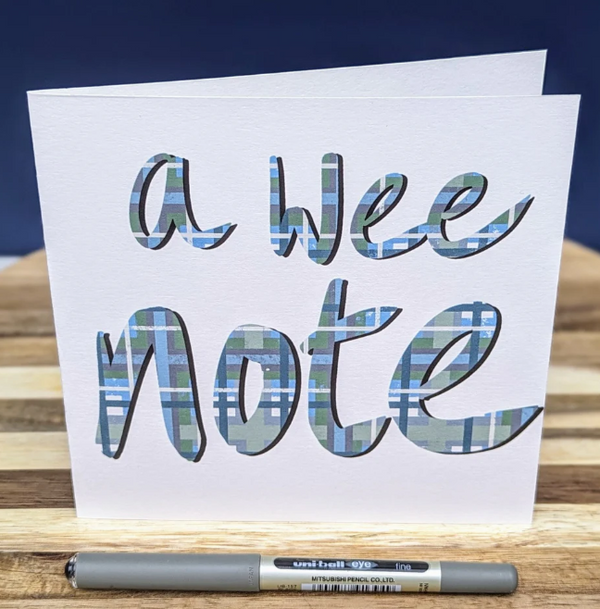 A Wee Note Greetings Card