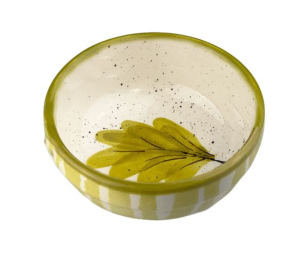 Single Oak Leaf Ceramic Dip Bowl