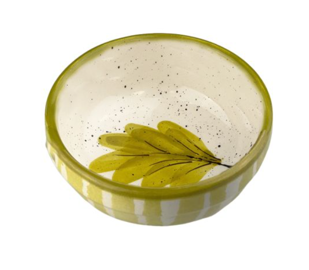 Single Oak Leaf Ceramic Dip Bowl