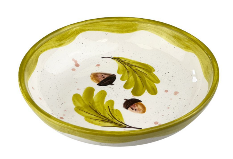Autumn Acorns Ceramic Medium Bowl