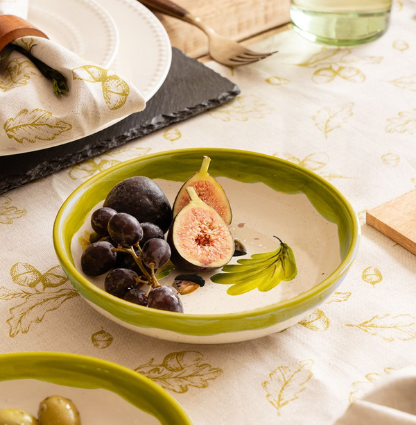Autumn Acorns Ceramic Medium Bowl