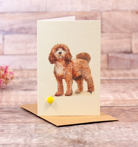 Mini Animal Greeting Card with Wool - Luss General Store