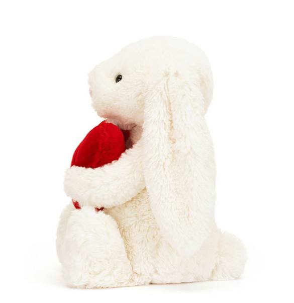 Bashful Red Love Heart Bunny