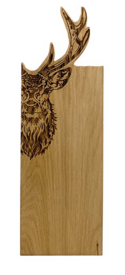 Etched Stag Framed Serving Board