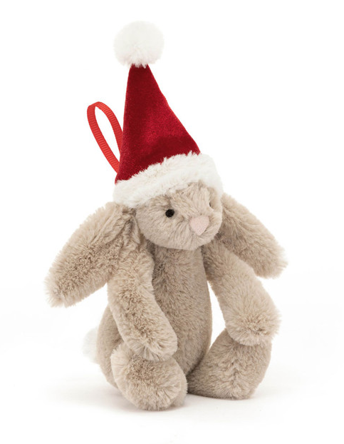 Bashful Christmas Bunny Decoration