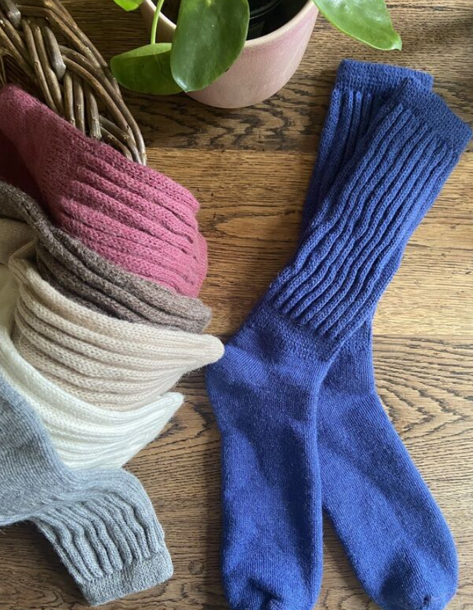 Cosy Alpaca Socks by Samantha Holmes