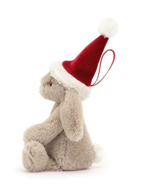 Bashful Christmas Bunny Decoration