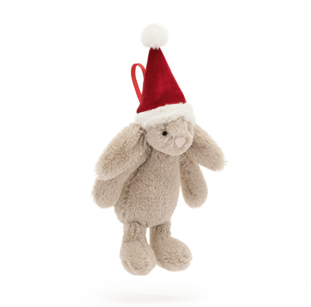 Bashful Christmas Bunny Decoration