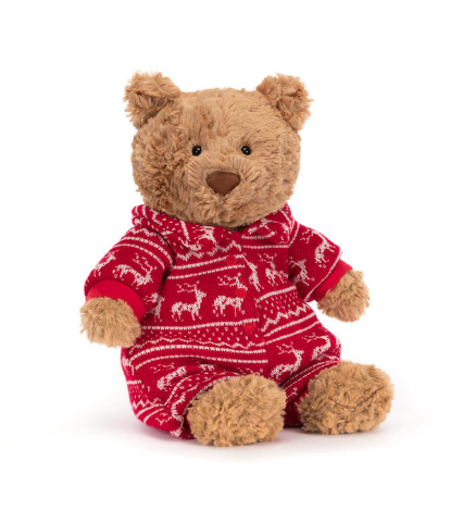 Bartholomew Bear in Winter Pyjamas