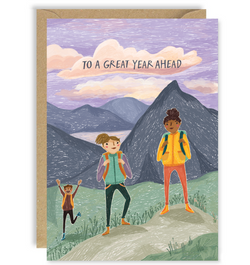 Great Year Hike - New Year Greetings Card
