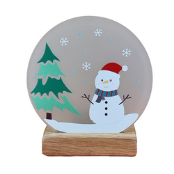 Christmas Snowman Moments Tea-Light Holder